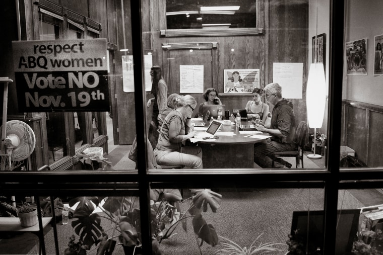 Office of Respect ABQ Women, a prochoice coalition dedicated to defeating the ban, Albuquerque, NM.