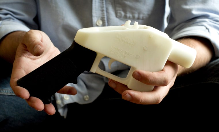 The Liberator, the first completely 3D-printed handgun, on May 10, 2013.