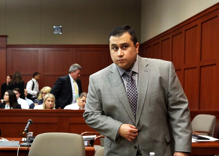 George Zimmerman during a recess in court, Sanford, Florida, July 2, 2013.