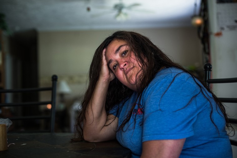 Terry Johnson, 41 at her home in Rockwell, NC on Aug 23, 2013.