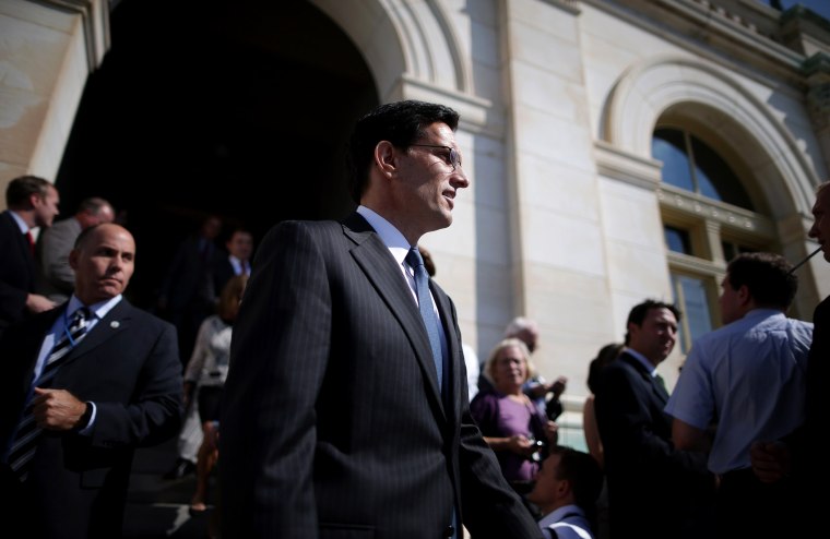 Eric Cantor Speaks To Media At Capitol