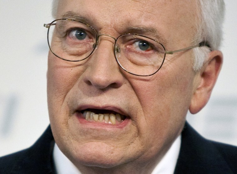 Former U.S. Vice President Dick Cheney speaks about national security at the American Enterprise Institute in Washington in this file photo from May 21, 2009.