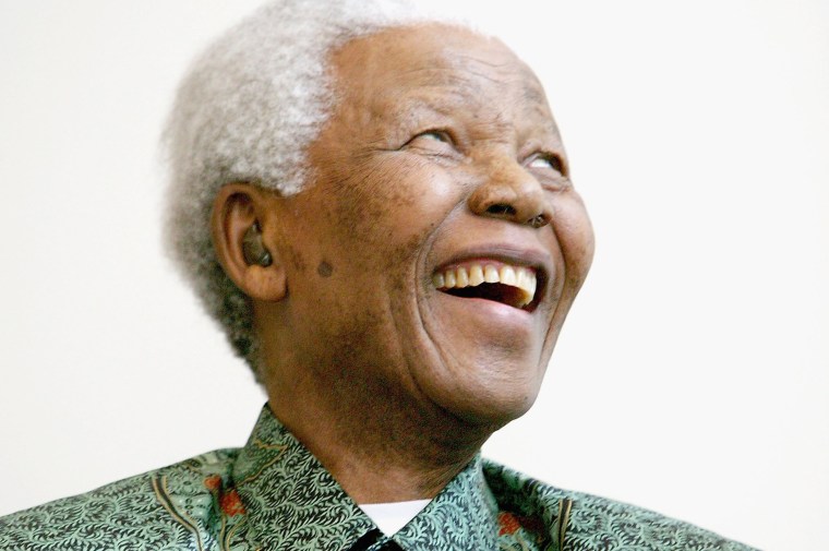 Nelson Mandela, photographed on June 11, 2005 in Tromso, Norway.