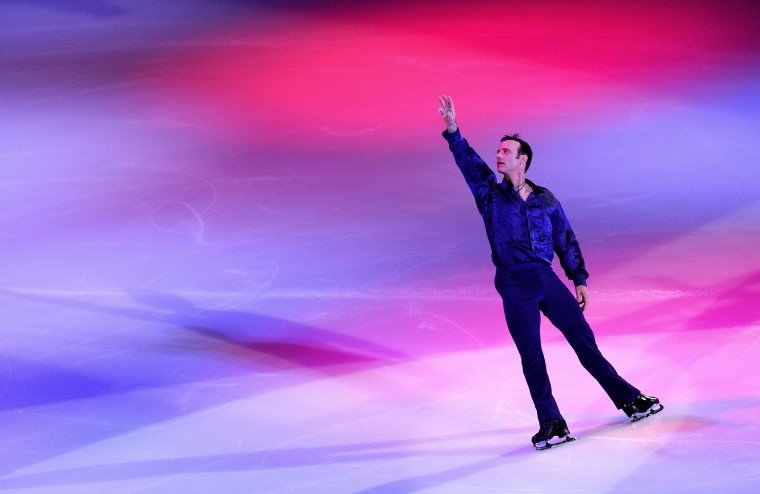 Brian Boitano skates at the Izod Center on Dec. 11, 2013 in East Rutherford, N.J.