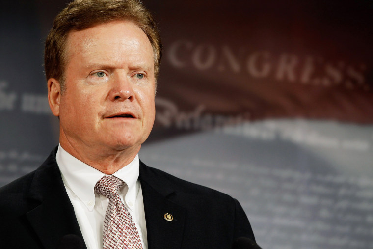 Sen. Jim Webb holds a news conference at the U.S. Capitol on March 1, 2012 in Washington, DC. (Chip Somodevilla/Getty)