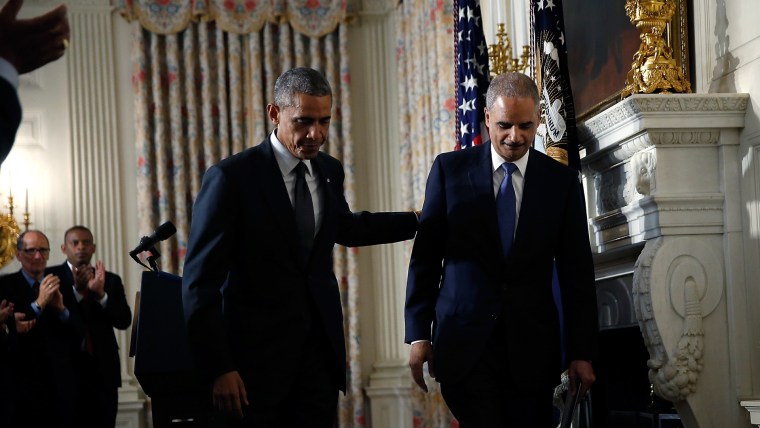 President Obama Announces Resignation Of Eric Holder
