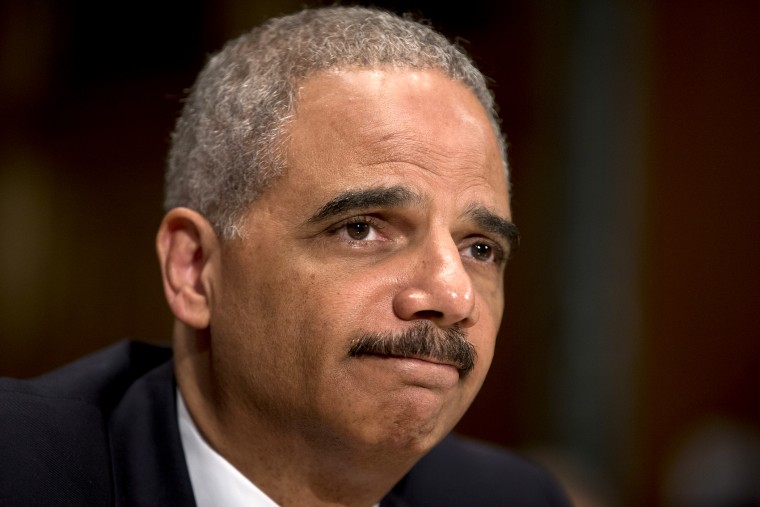 Attorney General Eric Holder testifies on Capitol Hill in Washington, June 6, 2013.