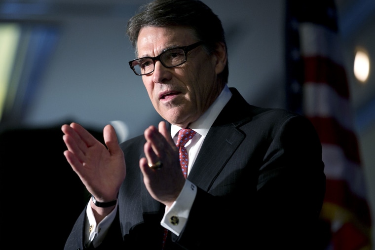 Texas Governor Rick Perry speaks in Austin, Texas, on Nov. 18, 2013.