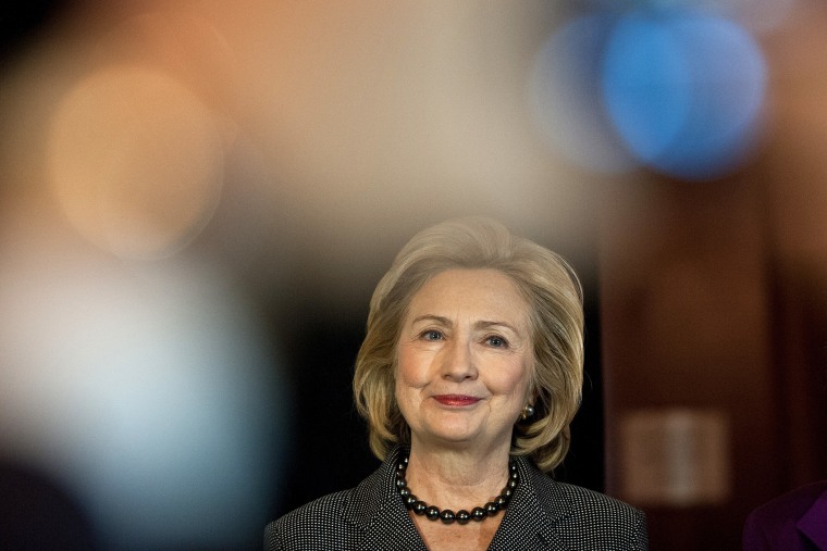 Hillary Clinton on Capitol Hill in Washington on Dec. 6, 2013.