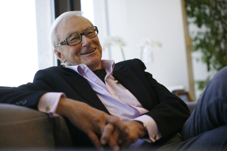 Venture capitalist Tom Perkins is interviewed in his office in San Francisco, California in this September 12, 2011 file photo.