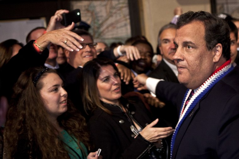 New Jersey Governor Chris Christie Holds Election Night Party
