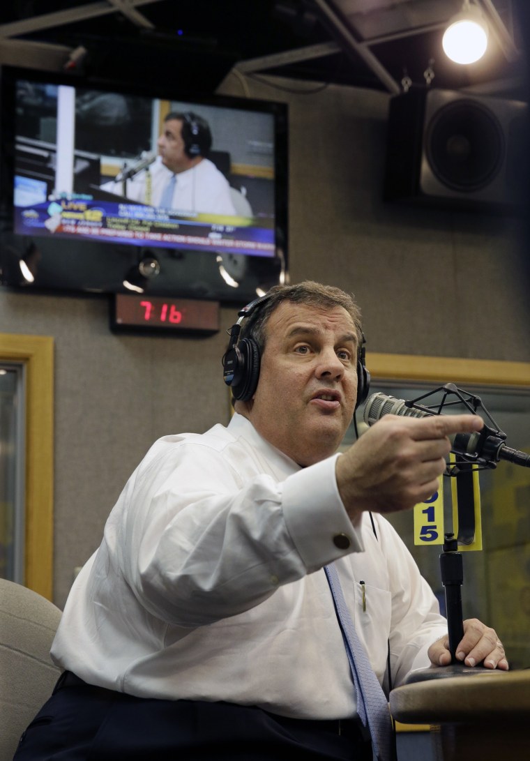 Image: BESTPIX -  NJ Gov. Chris Christie Speaks On Radio Program