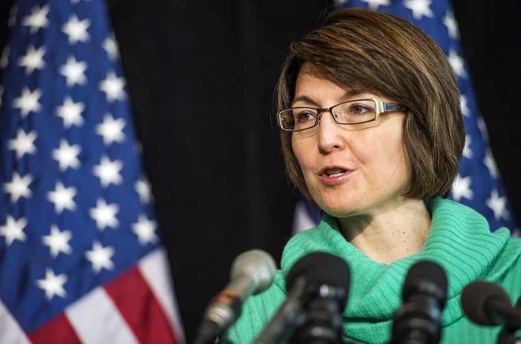Cathy McMorris Rodgers (R-Wash.) speaks during a press conference, Jan. 30, 2014, in Cambridge, Md.