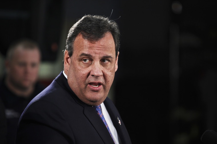 Chris Christie speaks during a press conference, Feb. 4, 2014.