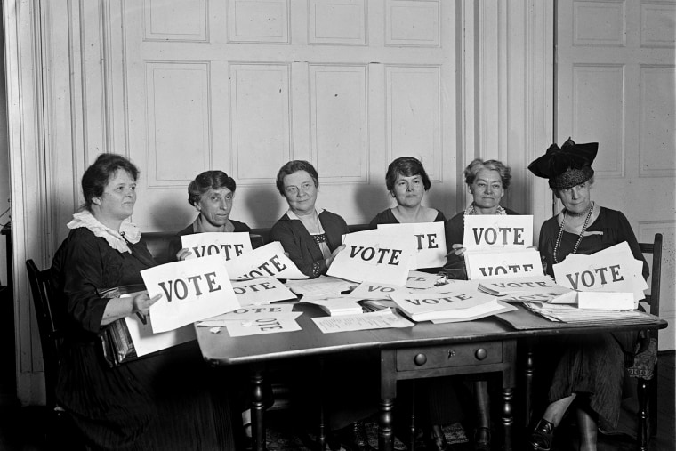 Members of the National League of Women Voters in Sept. 1924.