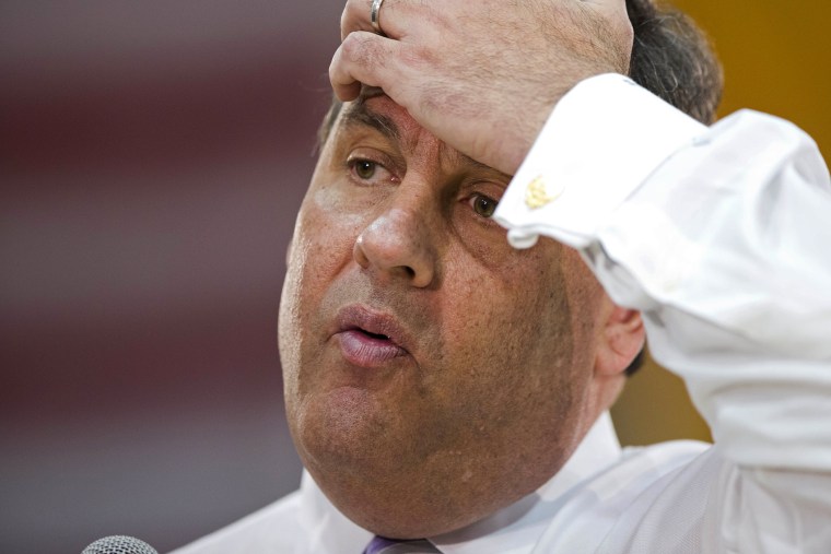 New Jersey Gov. Chris Christie speaks at a town hall meeting, on March 13, 2014, at the YMCA of Burlington County, in Mount Laurel, N.J.
