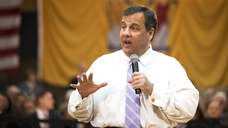 New Jersey Gov. Chris Christie speaks at a town hall meeting, Thursday, March 13, 2014, at the YMCA of Burlington County, in Mount Laurel, N.J.