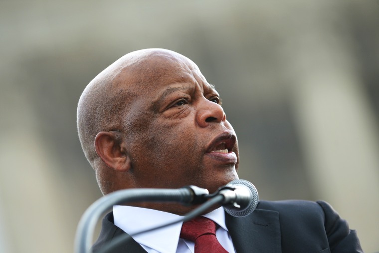 Rep. John Lewis (D-GA) speaks during a press conference, Feb. 27, 2013, in Washington, DC.