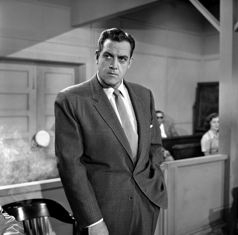 Raymond Burr as Perry Mason in 1958.