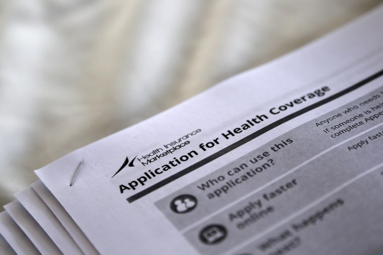 Federal government forms for applying for health coverage.