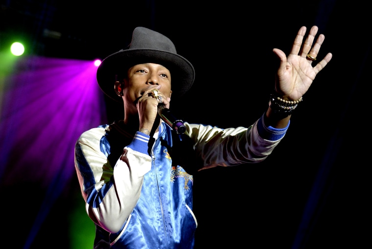 Pharrell Williams performs on March 12, 2014 in Brisbane, Australia.