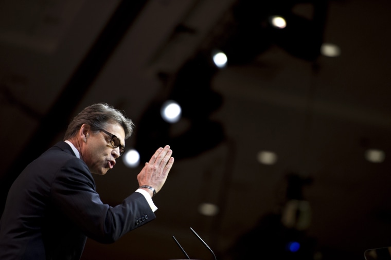 Governor of Texas Rick Perry at the Gaylord National Resort & Convention Center in National Harbor, Maryland, March 7, 2014.