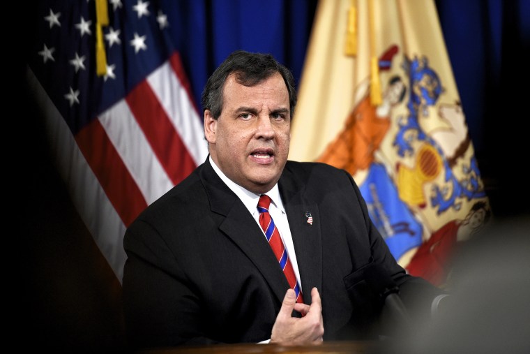 New Jersey Governor Chris Christie speaks during a news conference, March 28, 2014 in Trenton, N.J.