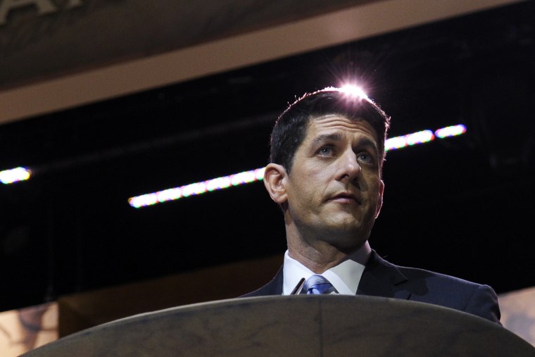 Rep. Paul Ryan speaks at the Conservative Political Action Committee annual conference in National Harbor, Md., March 6, 2014.