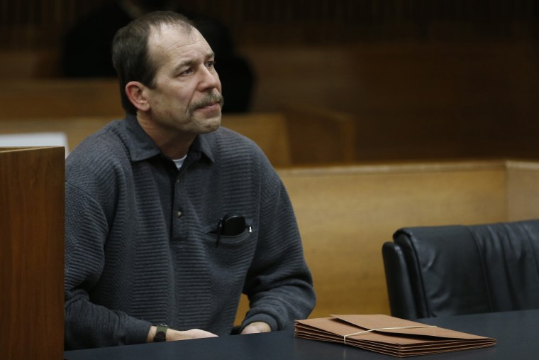 Theodore Wafer sits in the court room during his arraignment in Detroit, Mich. on Jan. 15, 2014, for the Nov. 2, 2013 shooting death of Renisha McBride in Dearborn Heights, Mich.