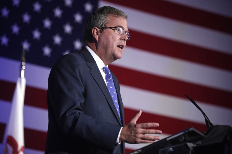 Former Florida Gov. Jeb Bush speaks during an event, Aug. 9, 2013, in Chicago, Ill.