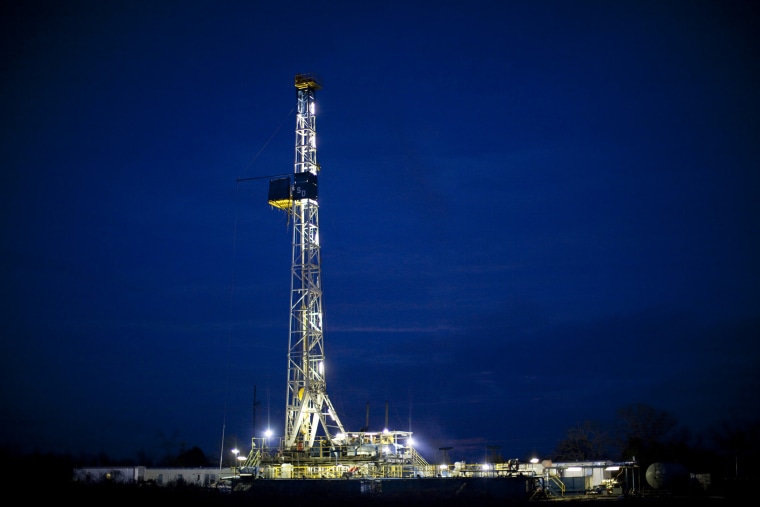An oil drill in Wise County, Texas.