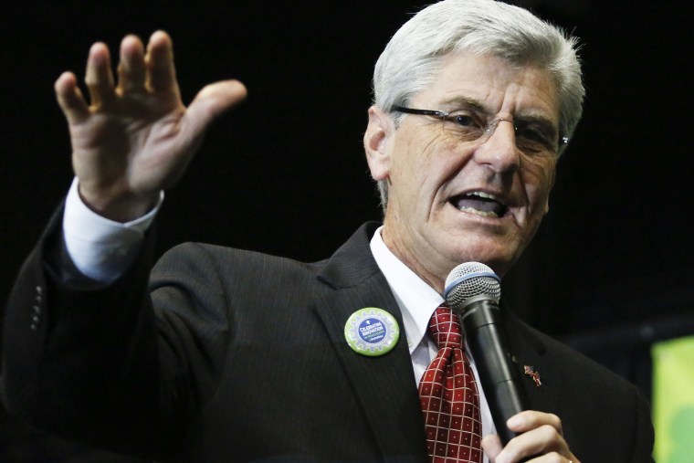 Gov. Phil Bryant at an event, Oct. 31, 2013, in Jackson, Miss.