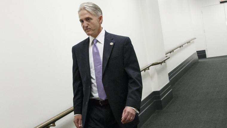 Rep. Trey Gowdy, R-S.C., leaves a closed-door Republican strategy meeting at the Capitol in Washington, Wednesday, May 7, 2014.
