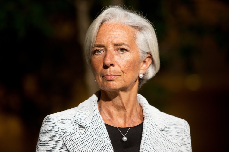 International Monetary Fund Managing Director Christine Lagarde at IMF headquarters on April 30, 2014 in Washington D.C.