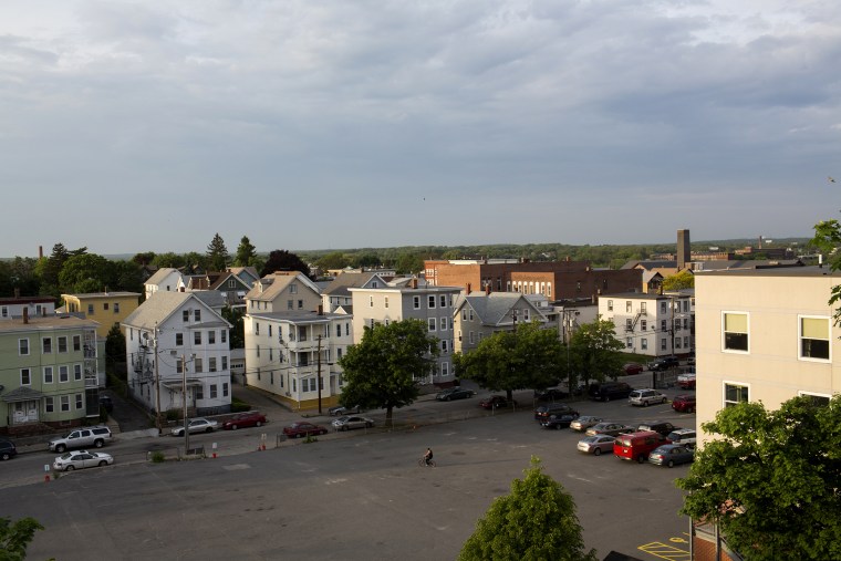 This view of Central Falls, Rhode Island can be seen from Jenks Park, a historical site in Central Falls.