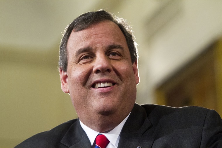 New Jersey Governor Chris Christie holds a news conference on March 28, 2014 at New Jersey State House in Trenton.