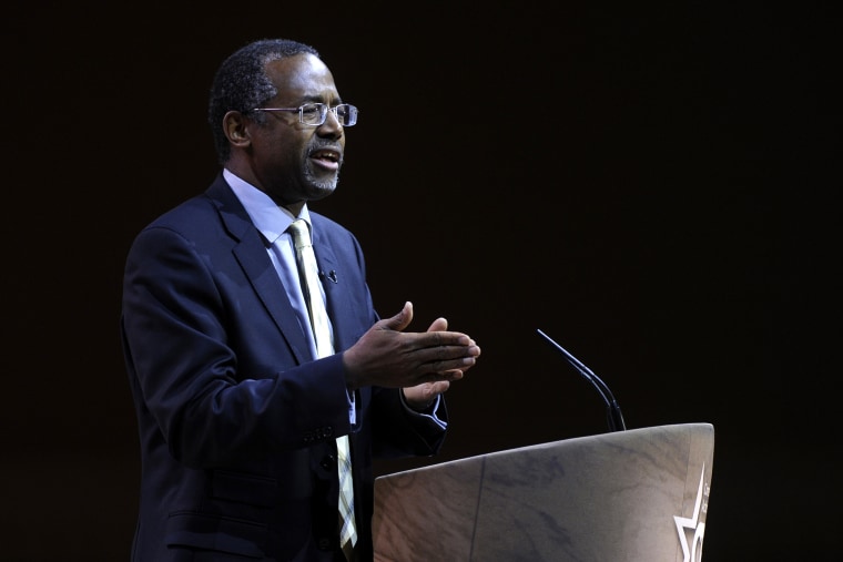 Dr. Ben Carson speaks at the Conservative Political Action Conference annual meeting in National Harbor, Md., March 8, 2014.