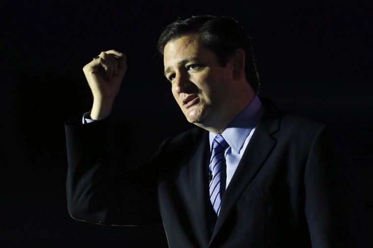 Sen. Ted Cruz addresses the Republican Leadership Conference in New Orleans, La., May 31, 2014.