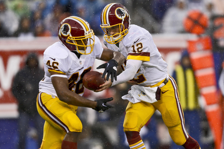 The Washington Redskins during their game against the New York Giants at MetLife Stadium on Dec. 29, 2013.