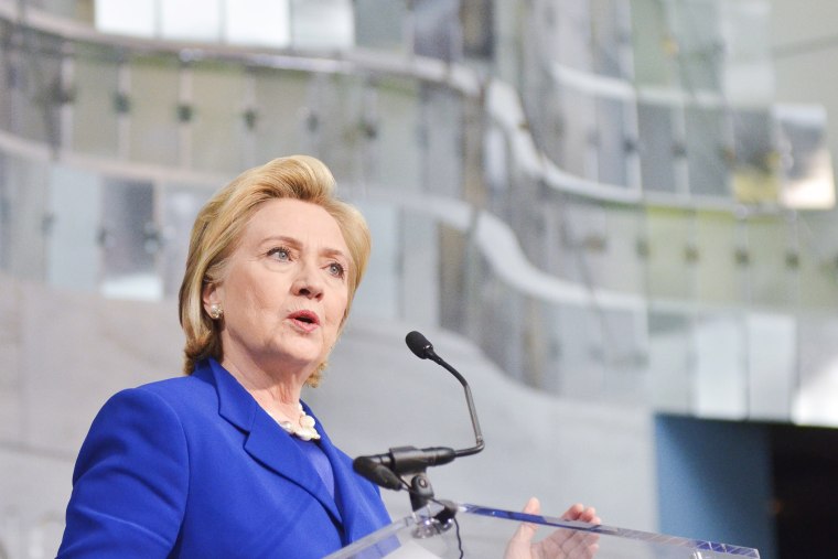 Hillary Clinton speaks at The Smithsonian's National Museum Of American History on June 17, 2014 in Washington, DC.Image: 2014 Naturalization Ceremony Hosted By The Smithsonian's National Museum Of American History