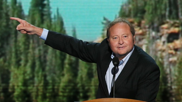 Montana Gov. Brian Schweitzer speaks on stage during the final day of the Democratic National Convention at Time Warner Cable Arena on September 6, 2012 in Charlotte, North Carolina.