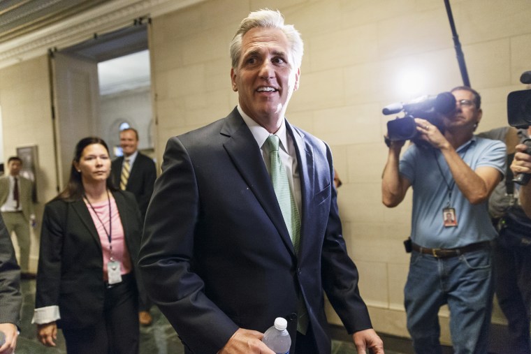 House Majority Whip Kevin McCarthy of Calif., arrives for GOP leadership elections, on Capitol Hill in Washington, D.C., June 19, 2014.
