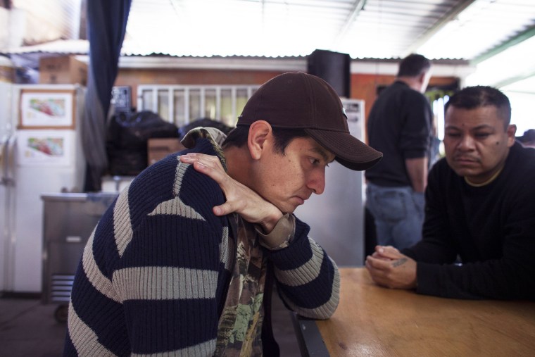 Efrain Alejandro, a Mexican who has twice served prison time in the United States for illegally crossing the border, at the Kino Border Initiative shelter in Nogales, Mexico, Jan. 28, 2014.
