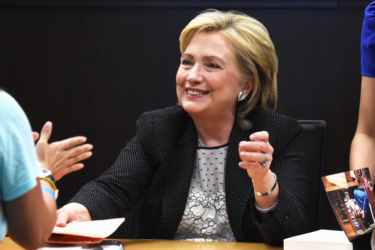 Hillary Rodham Clinton Book Signing For \"Hard Choices\" at Barnes & Noble bookstore at The Grove on June 19, 2014 in Los Angeles, California.