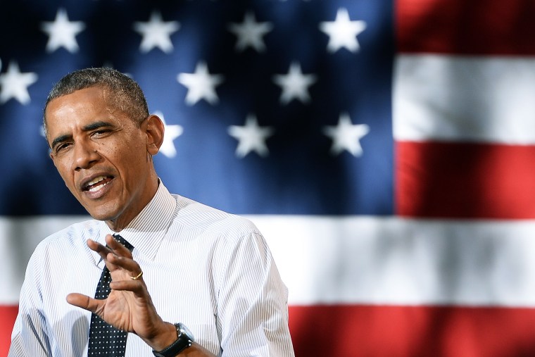 President Barack Obama speaks at an event in Denver, Colorado, on July 9, 2014.