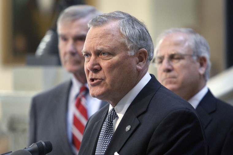 Gov. Nathan Deal speaks at a news conference in the Capitol on Tuesday, July 5, 2011 in Atlanta.