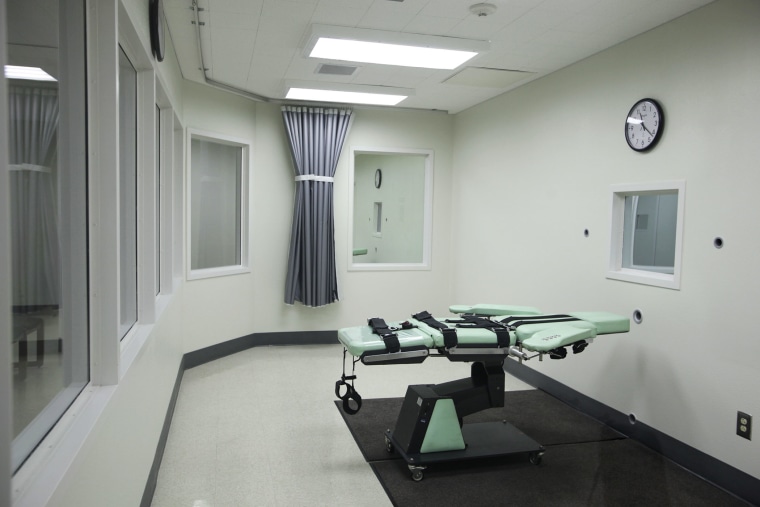 The death chamber of the new lethal injection facility at San Quentin State Prison in San Quentin, Calif.