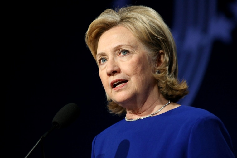 Hillary Clinton speaking in Denver, Colorado on Jun 24, 2014.