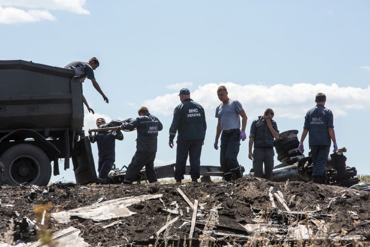 Image: 298 Crew And Passengers Perish On Flight MH17 After Suspected Missile Attack In Ukraine