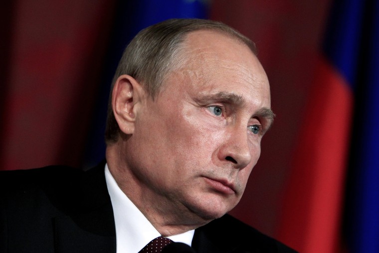 Russia's President Vladimir Putin attends a news conference in Vienna, June 24, 2014.